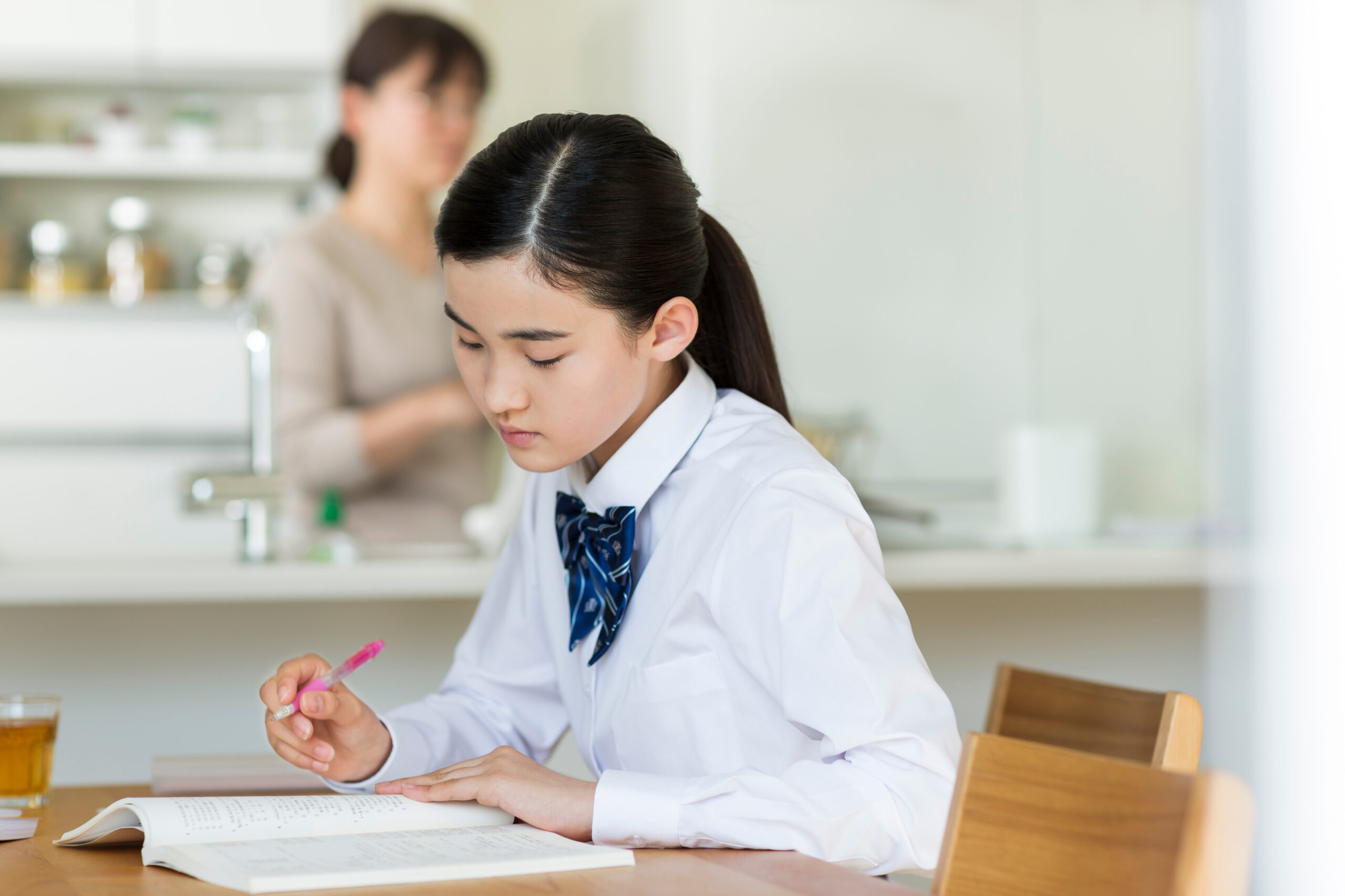 女子校生　学習